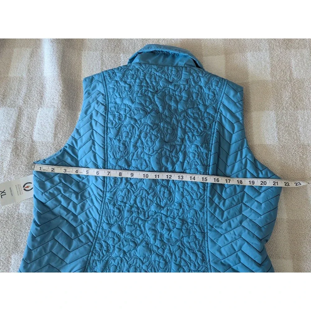 Kerrits Horseplay Quilted Vest Size XL NWT Blue Denim Equestrian Puffer Vest 405